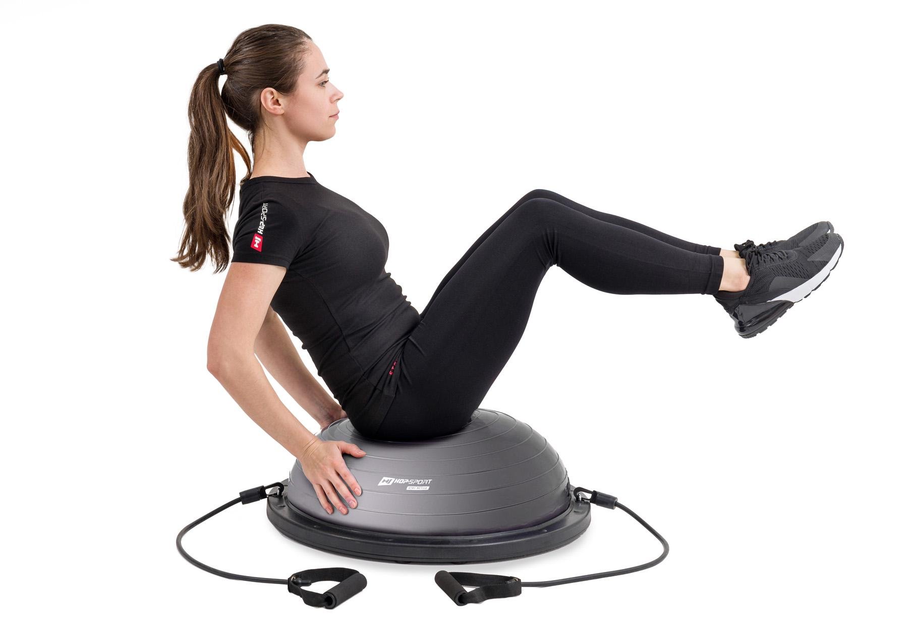 Балансувальна півсфера Hop-Sport HS-L058 Сірий - фото 2