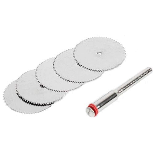 Набор из 5 отрезных кругов дисковых пил 32 мм для дремеля гравера металл (313371)