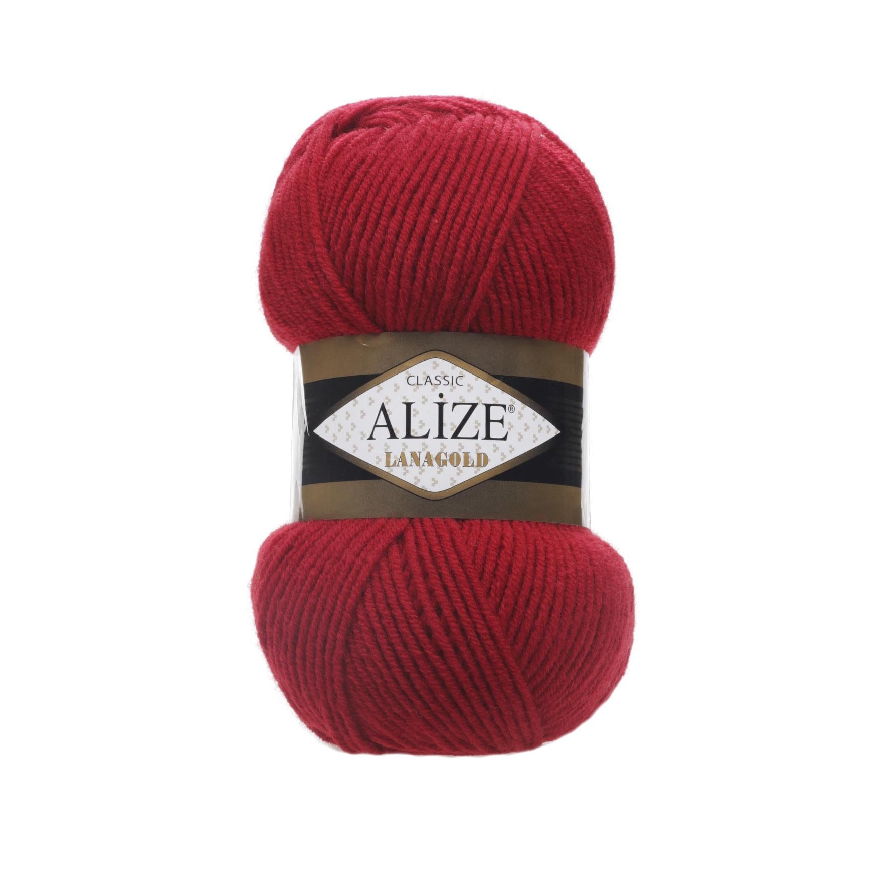 Пряжа Alize Lanagold 56 Червоний