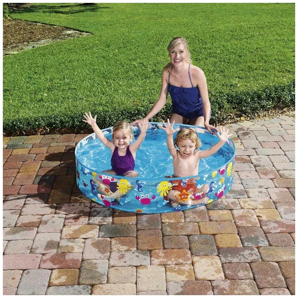 Басейн каркасний дитячий Bestway 55028 круглий від 2-х років 122х25 см (9193302) - фото 3 Басейн каркасний дитячий Bestway 55028 круглий від 2-х років 122х25 см (9193302) - фото 3