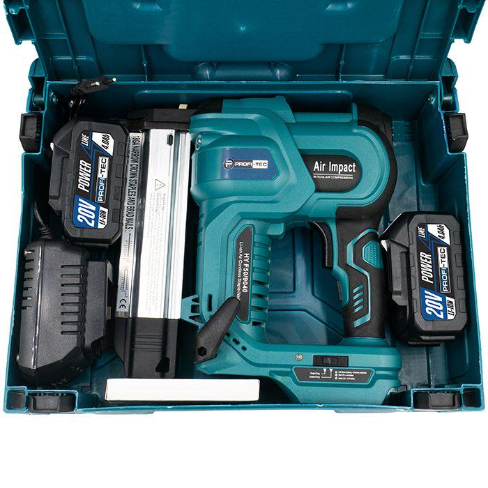 Гвоздозабиватель\степлер аккумуляторный PROFI-TEC 20V PPT20BL (005695) - фото 10