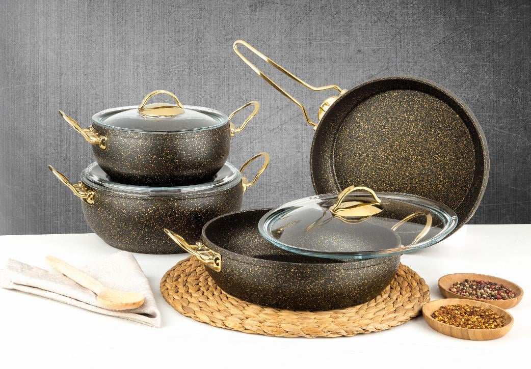 Набор кастрюль и сковороды 7 предметов Guvec Evren (3720)