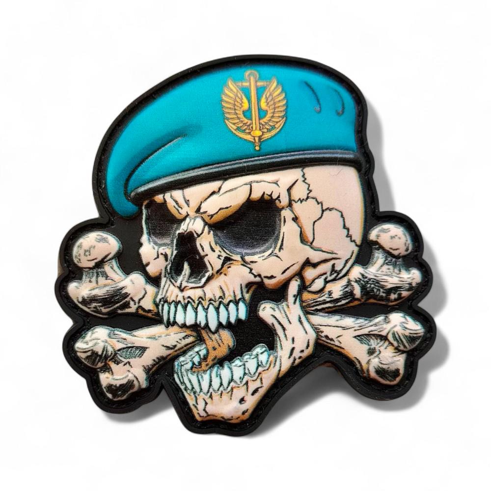 Патч-шеврон "Череп в береті з кістками Морська піхота" (27785773) Патч-шеврон "Череп в береті з кістками Морська піхота" (27785773)