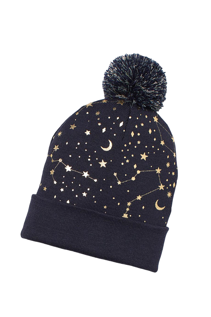 Шапка H&M 92-104 см р. 50 звезды Темно-синий (16108794032)