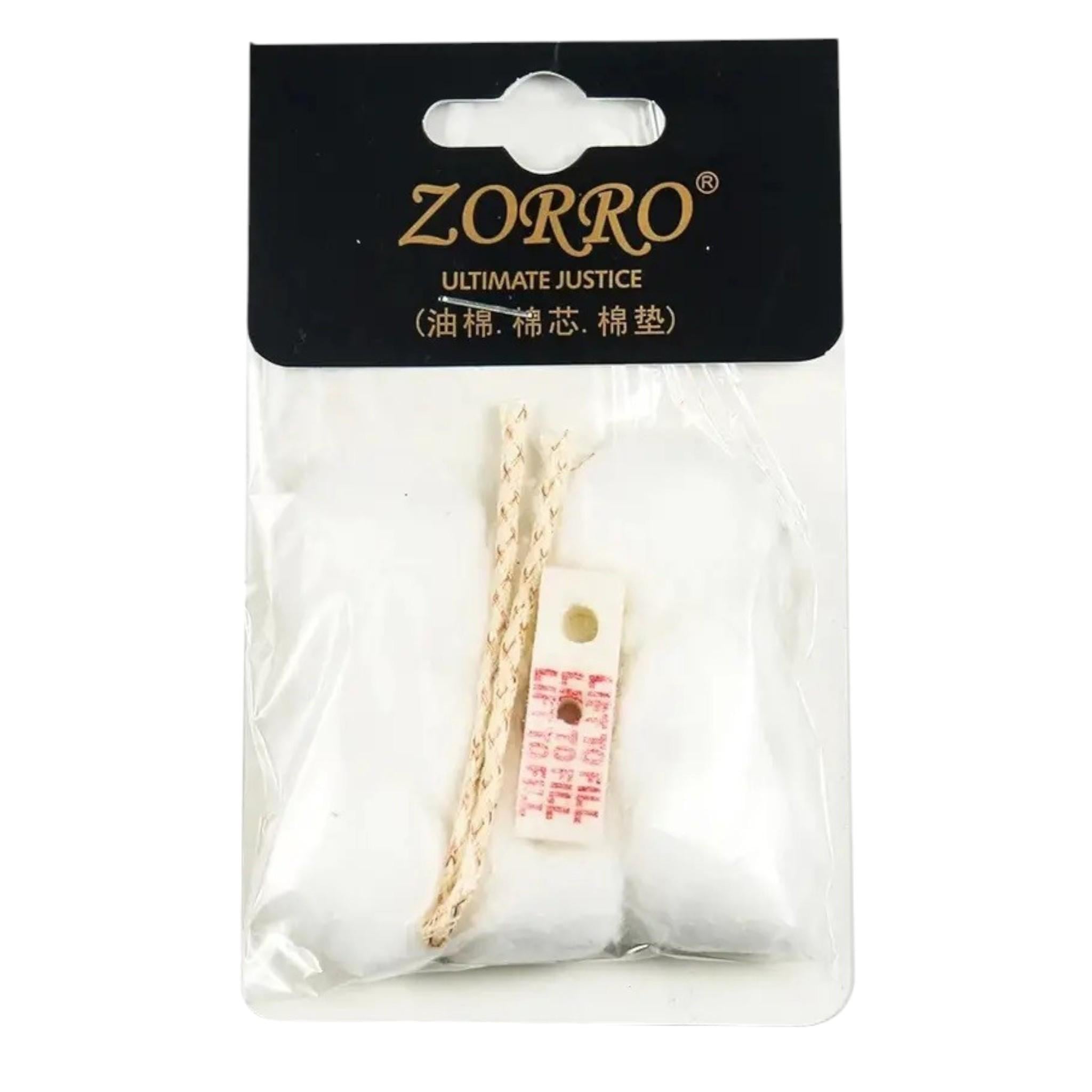 Ремкомплект Zorro для бензиновых зажигалок хлопок и войлок (26064180)