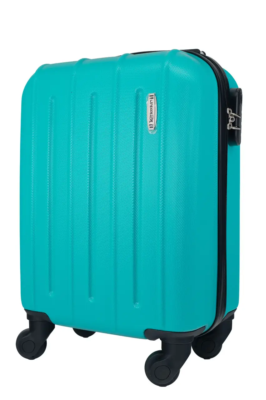 Валіза пластикова KAIMAN 13021 ручна поклажа 40x30x20 см М'ятний - фото 1 Валіза пластикова KAIMAN 13021 ручна поклажа 40x30x20 см М'ятний - фото 1
