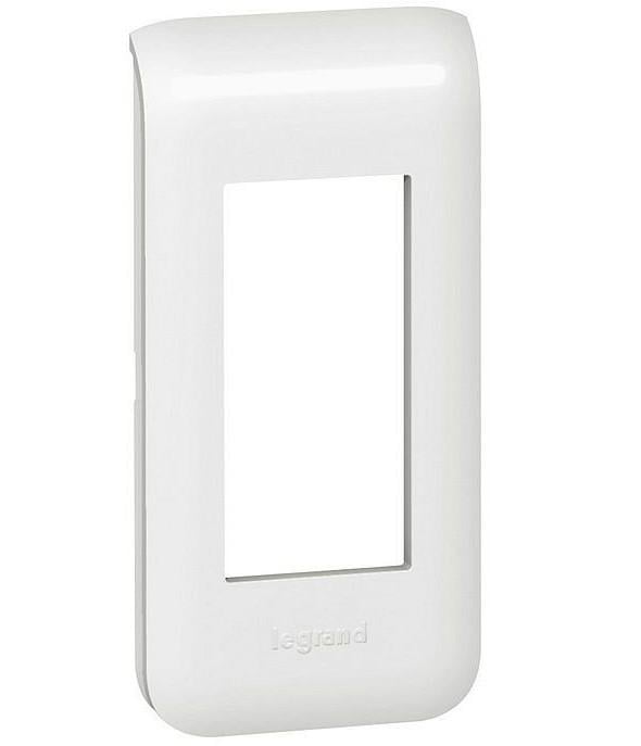 Рамка Legrand MOSAIC пластик 1 пост 5х10 см Білий (078801)