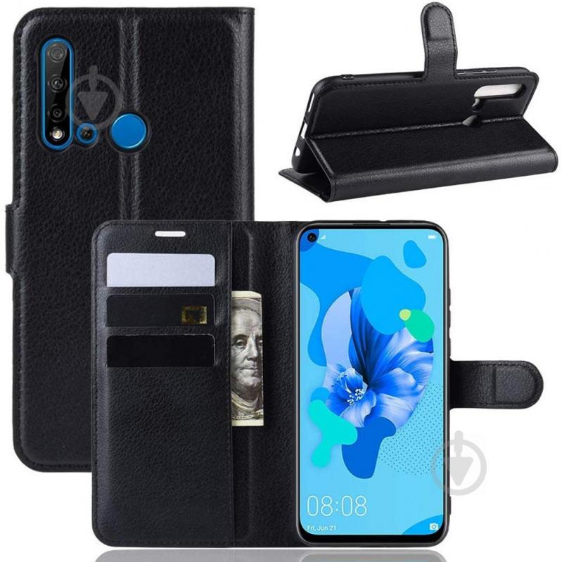 Чохол-книжка Litchie Wallet для Huawei P20 Lite 2019 / Nova 5i Black (hub_rsKi88512) - фото 2