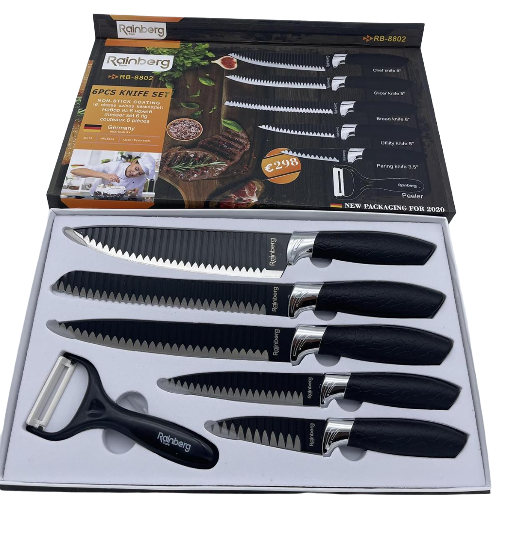Набір ножів Rainberg RB 8802 Набір ножів Rainberg RB 8802