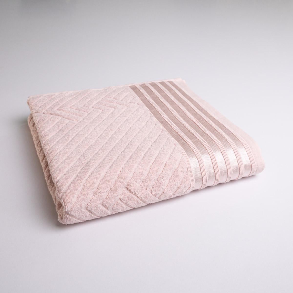 Полотенце банное махровое GM Textile SOFT 70х140 см 500 г/м2 Розовый (rms500-140-pink)