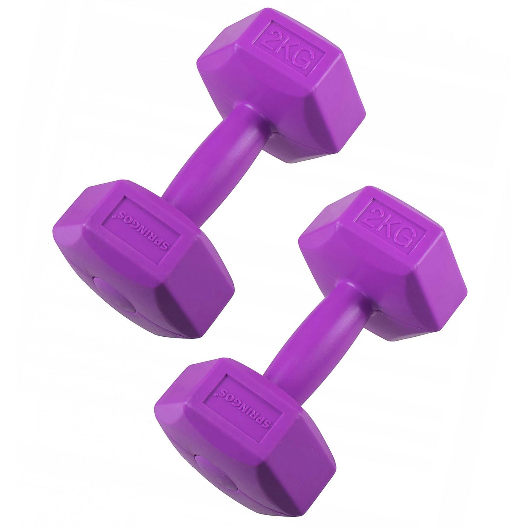 Гантели Springos Hex 2 кг 2 шт. (FA1032) - фото 1