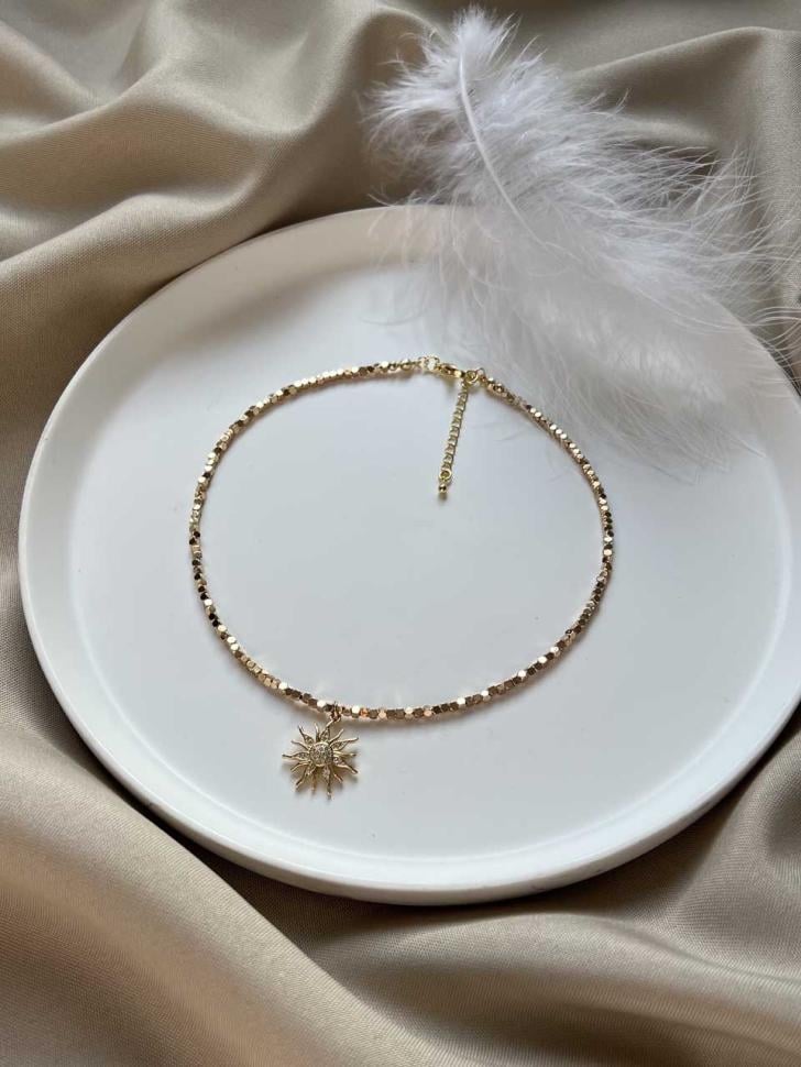 Чокер LeBijou по гематиту с солнцем (1229)