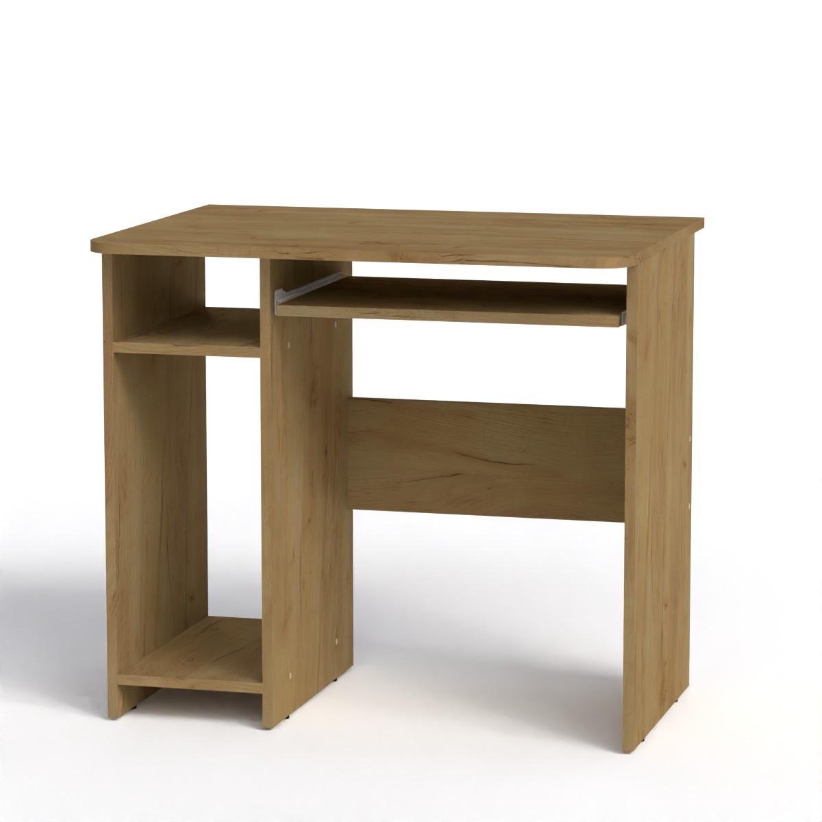 Стол компьютерный Компанит СКМ-12 82х60х73,6 см Дуб крафт золотой (25421809) - фото 1 Стол компьютерный Компанит СКМ-12 82х60х73,6 см Дуб крафт золотой (25421809) - фото 1