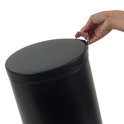 Ведро с педалью Kela Kilian металлическое 12 л Черный (10931) - фото 4 Ведро с педалью Kela Kilian металлическое 12 л Черный (10931) - фото 4