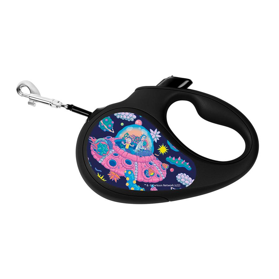 Поводок-рулетка для собак WAUDOG R-leash Рик и Морти 1 M до 25 кг 5 м со светоотражающей лентой Черный (52835)