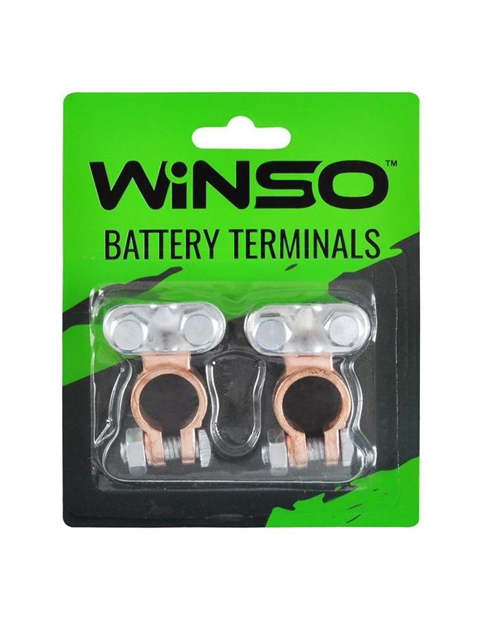 Клеммы аккумуляторные WINSO Battery Terminals цинк медное покрытие 2 шт. 146700 (111219)