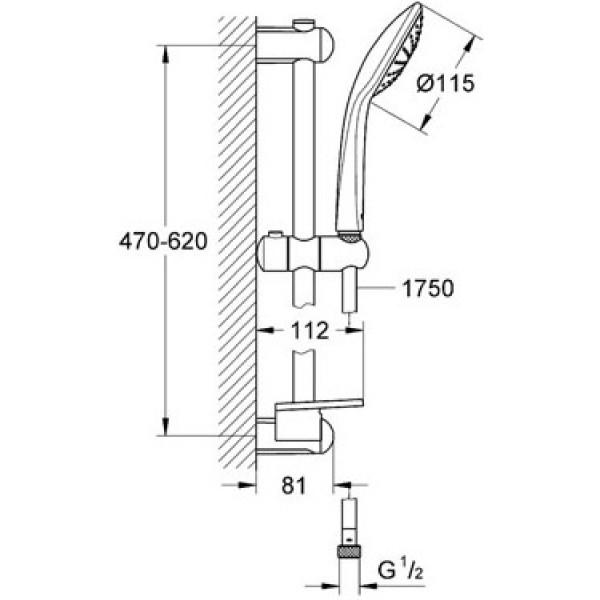 Душова система Grohe Euphoria Mono (27266001) - фото 3