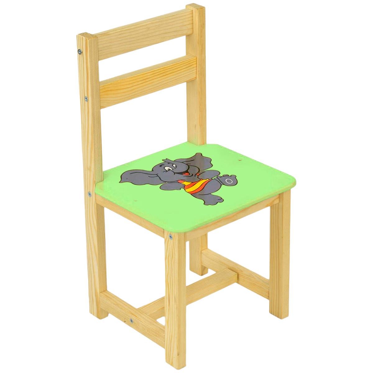 Стул деревянный детский Мася Слоник 54 см Салатовый (4012)