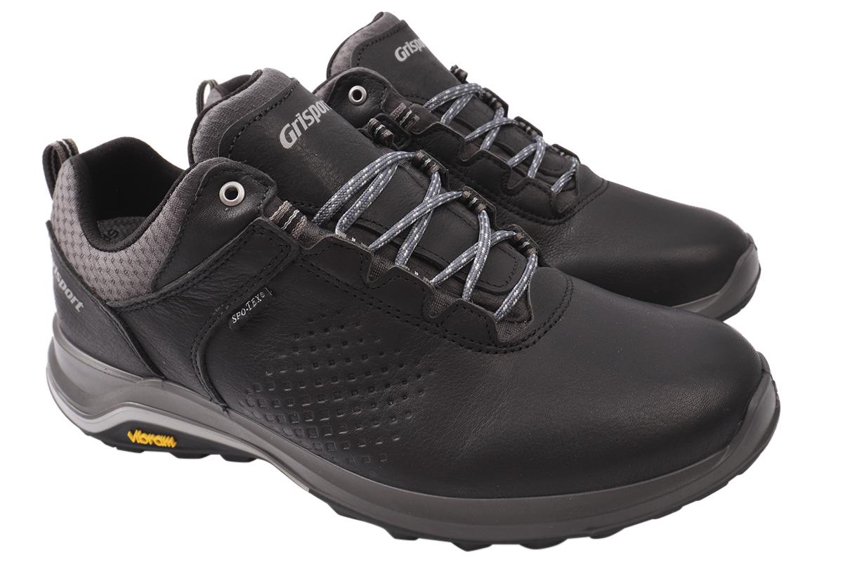 Кроссовки мужские Gri Sport из кожи на низком ходу на шнуровке р. 42 Черный (80-20/23DTS)
