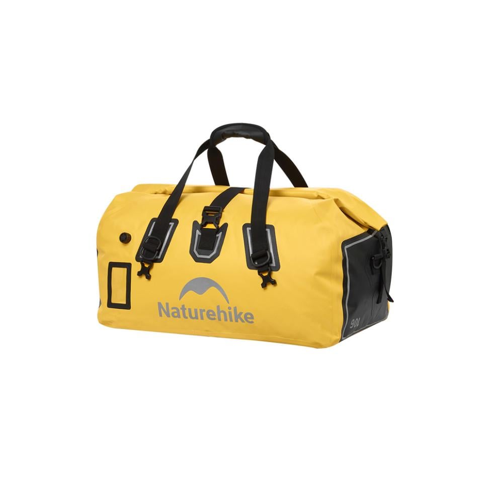 Дорожняя сумка водонепроницаемая Naturehike CNK2450XB015 90 л 64x36,5x39 см IPX6 Yellow (6975641883722)