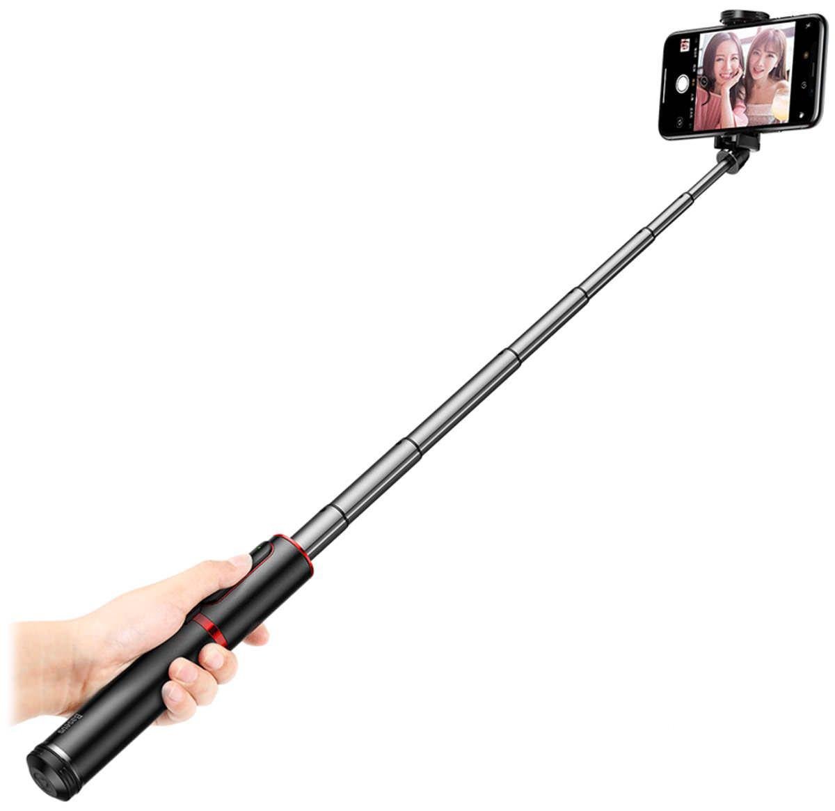 Монопод-штатив беспроводной Baseus Bluetooth Selfie Stick SUDYZP-D19 Черный/Красный - фото 3