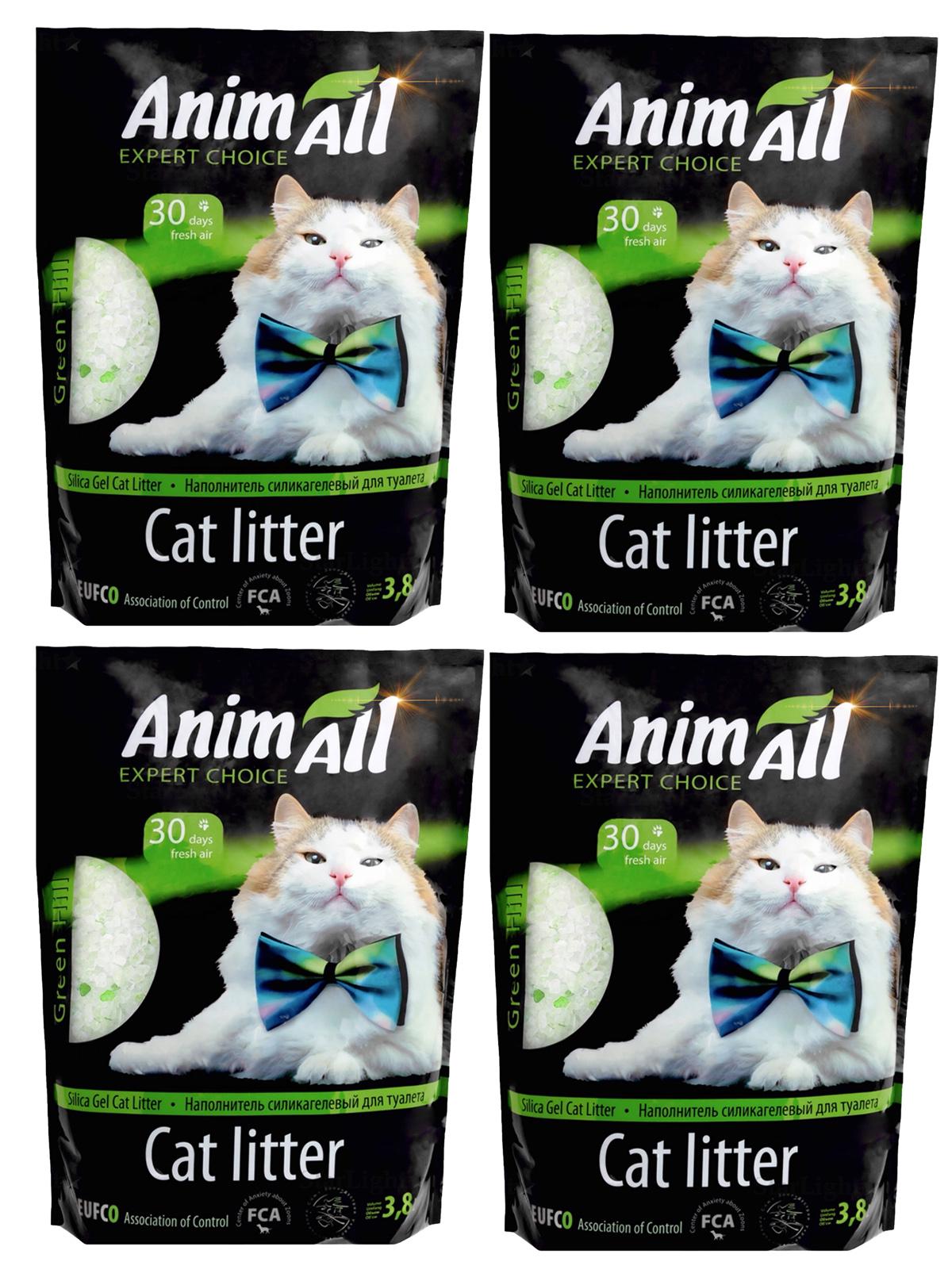 Наповнювач для котів AnimAll Hill силикагелевий 3,8 л 4 шт. Green (345211708) Наповнювач для котів AnimAll Hill силикагелевий 3,8 л 4 шт. Green (345211708)