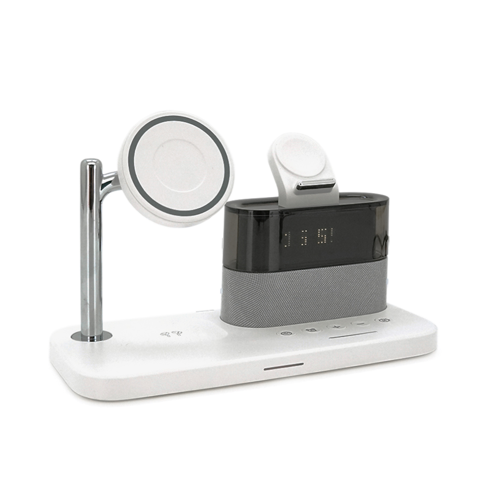 Зарядний пристрій-годинник C-09 5в1 бездротовий (26441849)