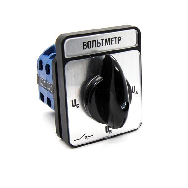 Переключатель пакетный вольтметр УЕК ПКП25-44/O Uc-o-Ua-Ub 4P 25A 400V (BCS14-025-4) Переключатель пакетный вольтметр УЕК ПКП25-44/O Uc-o-Ua-Ub 4P 25A 400V (BCS14-025-4)