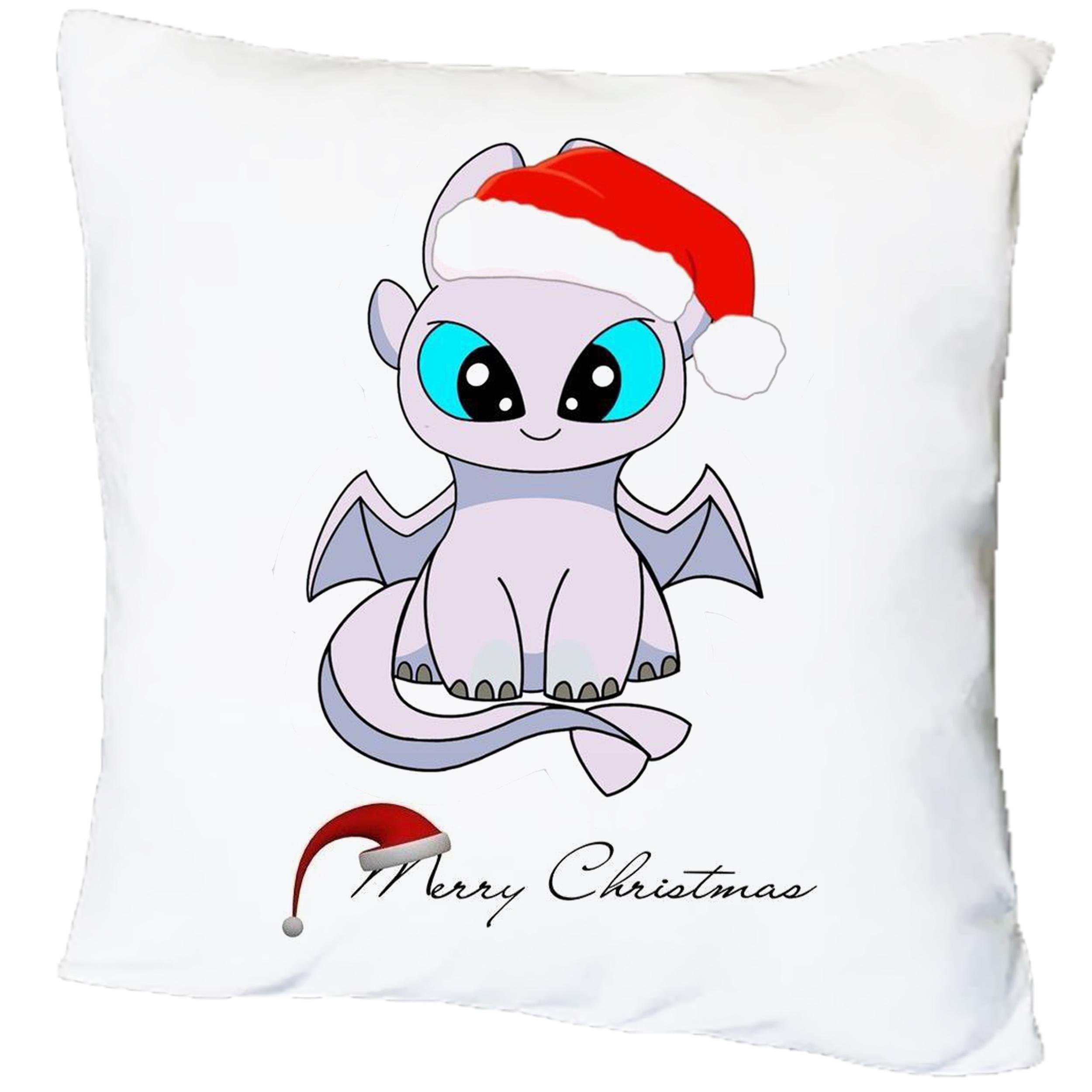 Подушка с принтом Merry Christmas.Ночная Фурия (17239) Подушка с принтом Merry Christmas.Ночная Фурия (17239)