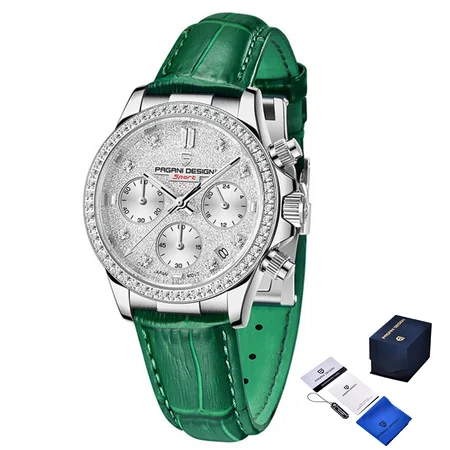 Наручний годинник Pagani Design PD-1730 Silver/Green