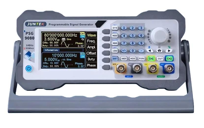 Двоканальний генератор сигналу довільної форми 1nHz-80MHz JUNTEK PSG9080 (2519774627)