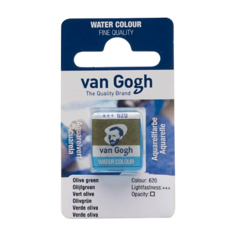 Акварельная краска Van Gogh кювета 1,5 мл 620 Оливковый зеленый (20866201)