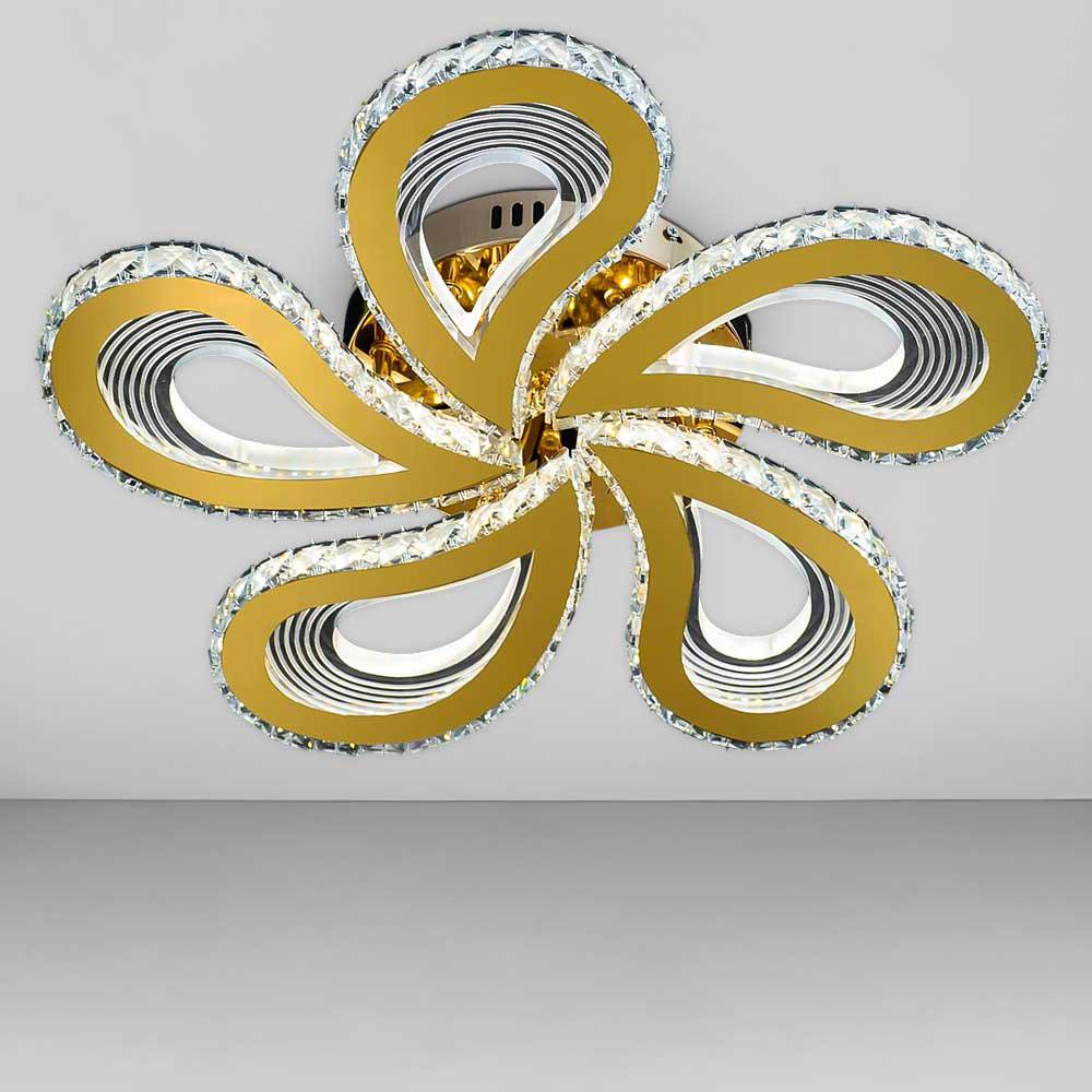 Люстра потолочная светодиодная Light House SY-18534/5 GD D495х100 мм 150W Золотистый (77850)