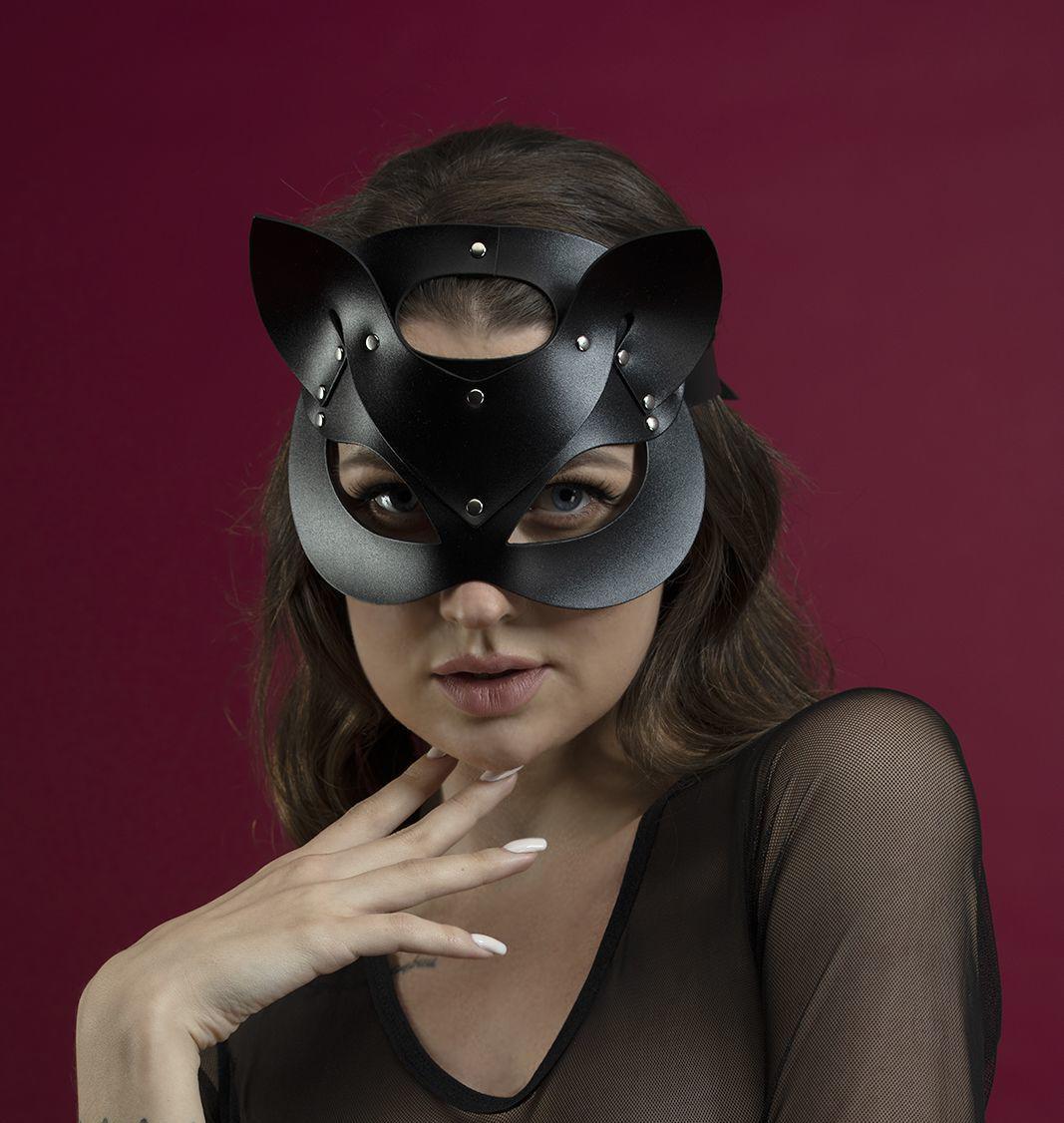 Маска кішечки Feral Feelings Catwoman Mask Чорний