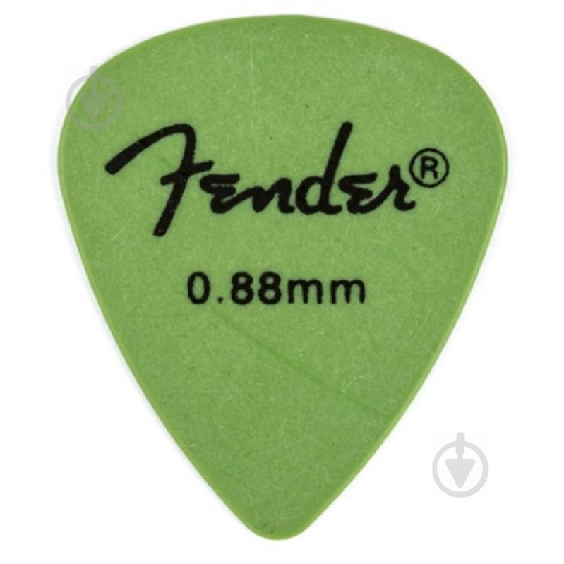 Медіатори Fender 351 Shape Rock-On Surf Green Medium/Heavy Player's Pack 0.88 mm (12 шт.)