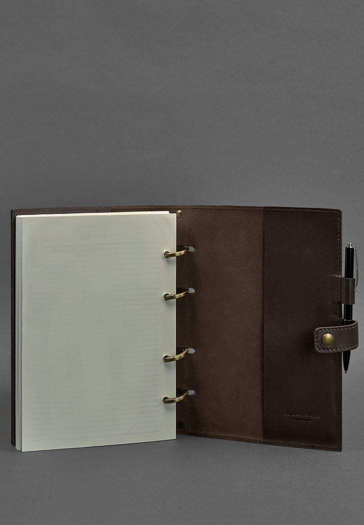 Блокнот шкіряний Софт-бук 9.1 із датованим блоком Темно-коричневий (A-027483) - фото 6 Блокнот шкіряний Софт-бук 9.1 із датованим блоком Темно-коричневий (A-027483) - фото 6