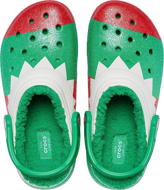 Сабо с блестками Crocs Classic Holiday Lined р. 37-38 Multi (20789857) - фото 3