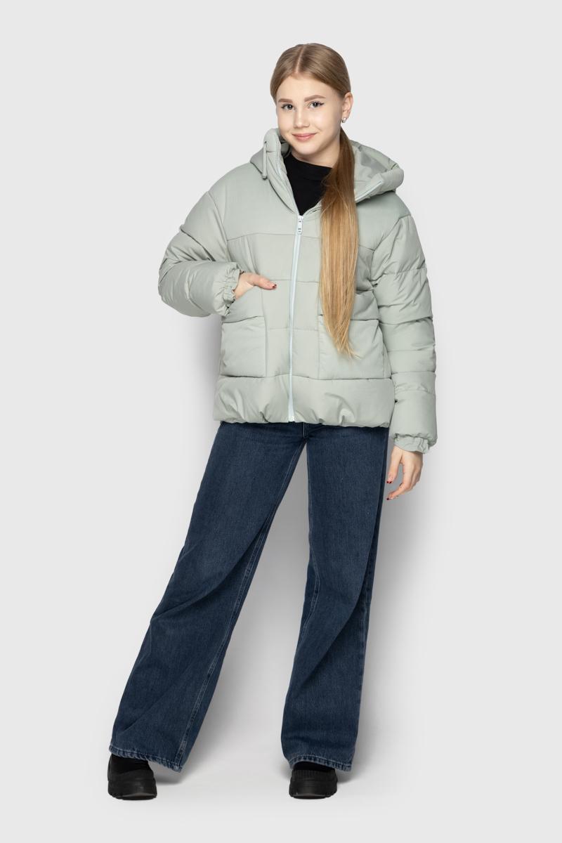 Куртка Cvetkov Коко 134 см Молочно-оливковий (2000000223704)