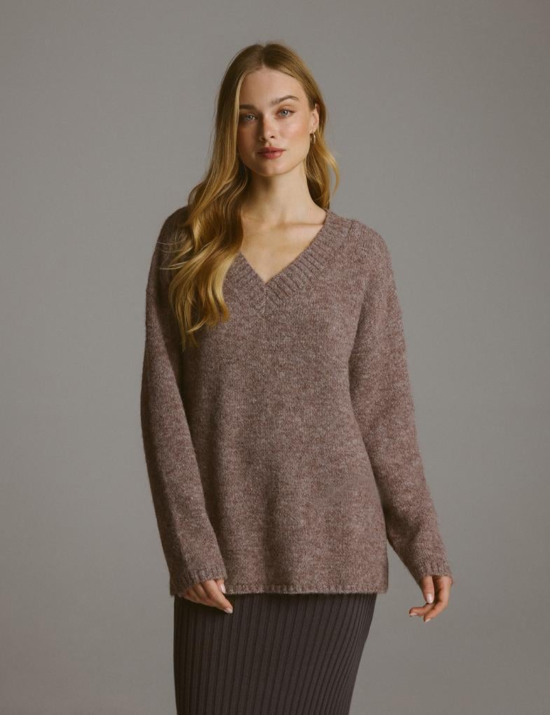 Светр жіночий Diverse MUV M Світло-коричневий (5905384056986)