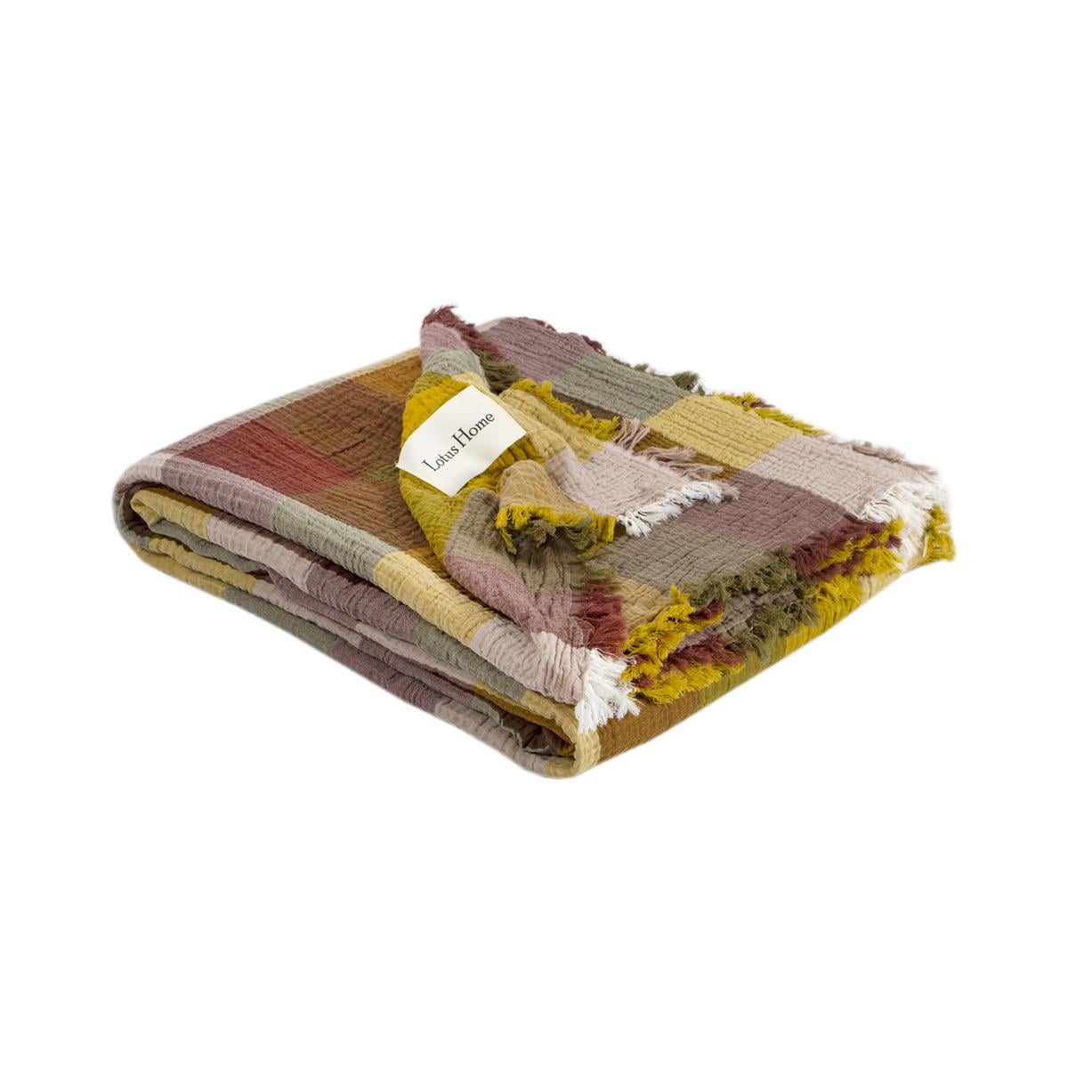 Покрывало Lotus Home Lucca Muslin 240x260 см Горчичный (svt-2000022350846)
