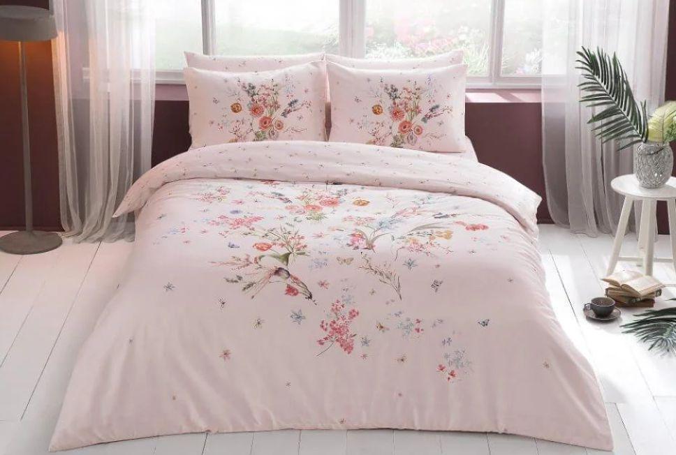 Постельное белье Tac Martha pembe сатин Розовый