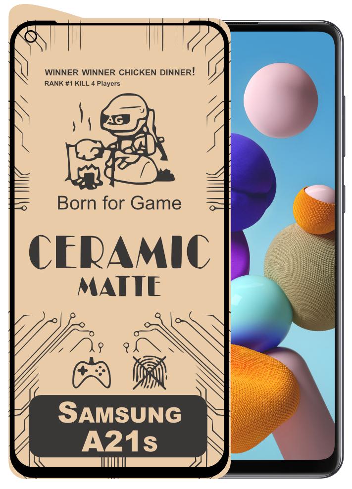 Захисна плівка керамічна Ceramic для Samsung Galaxy A21s A217 матова (16858)