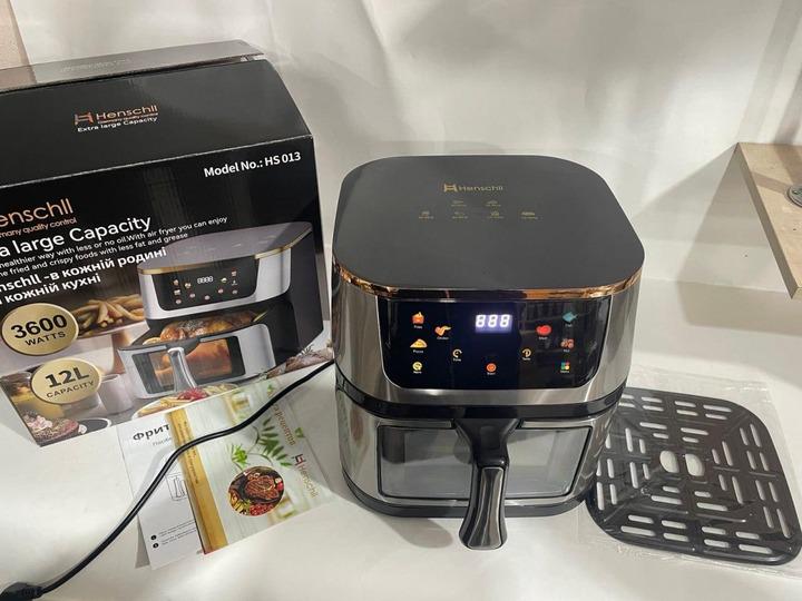 Аерогриль Henschll з сенсорним керуванням 12 л 3600 W - фото 12 Аерогриль Henschll з сенсорним керуванням 12 л 3600 W - фото 12