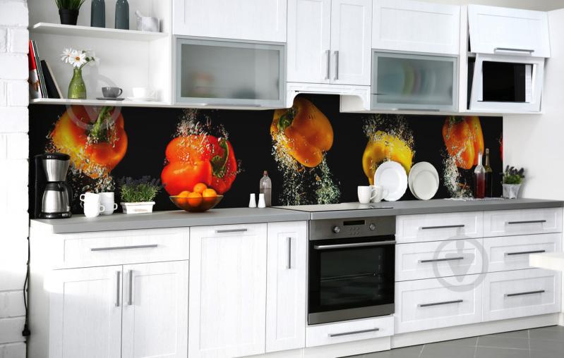 Скинали на кухню Zatarga «Болгарский перец» 650х2500 мм виниловая (Z183384/1)