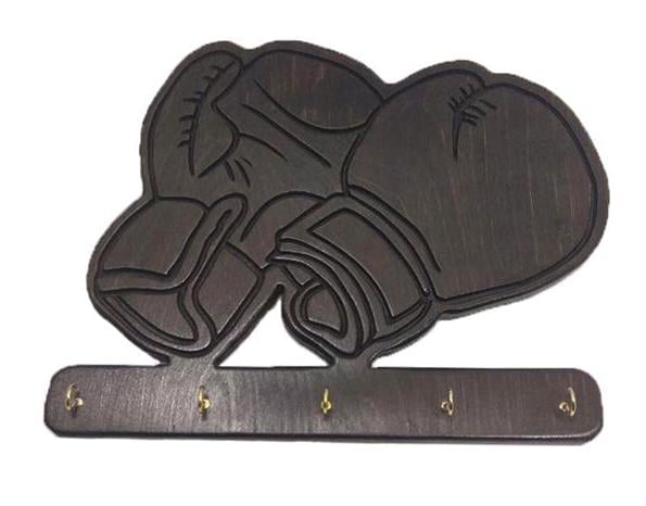 Настенная ключница из дерева ручной работы на 5 ключей (60407-Нов)