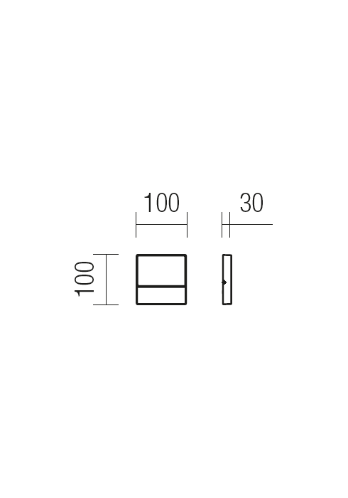Бра уличное Redo Even Ap Sm LED Smd 3 W Ip54 Dg 3000K Sq 5.1.2 (9151) - фото 2