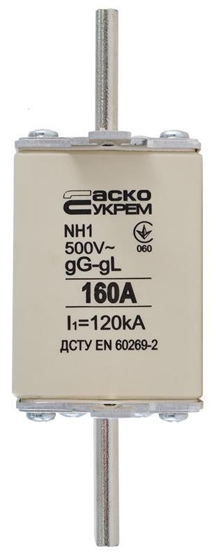 Предохранитель ножевой АСКО-Укрем NH1 160A gG с плавкой вставкой (A0050010030)