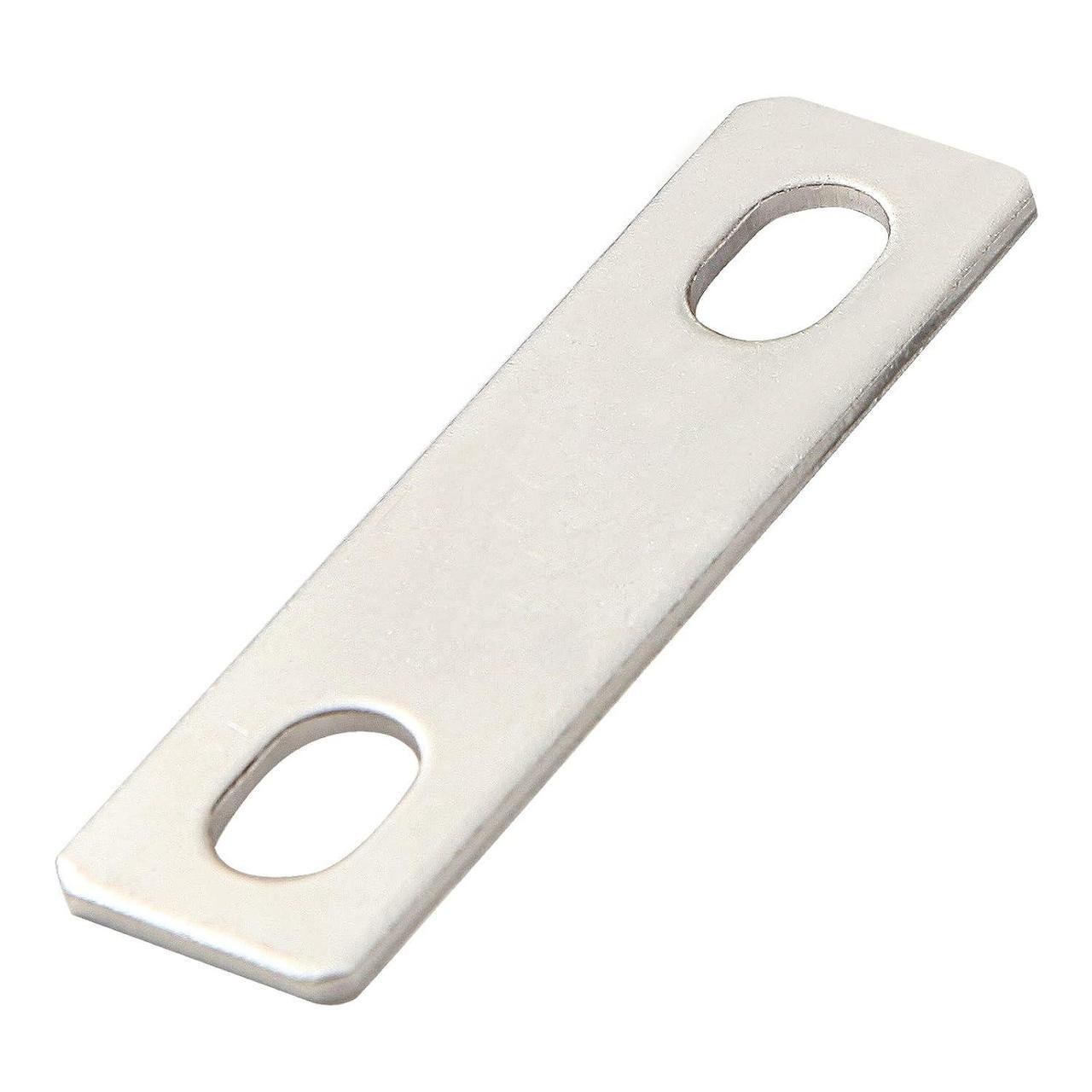 Пластина для з'єднання акумуляторів 53x15x1,5 мм М6 отвір 10x6 мм перемичка мідна лужена 6 шт. (Е051621-6) Пластина для з'єднання акумуляторів 53x15x1,5 мм М6 отвір 10x6 мм перемичка мідна лужена 6 шт. (Е051621-6)