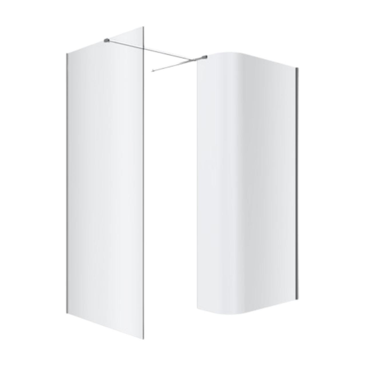 Душевая кабина Excellent Vidoq Walk-In 200х93x90 стекло 6 мм, без поддона + покрытие Clean Control (KAEX.1507.K.0900.0930.CR)