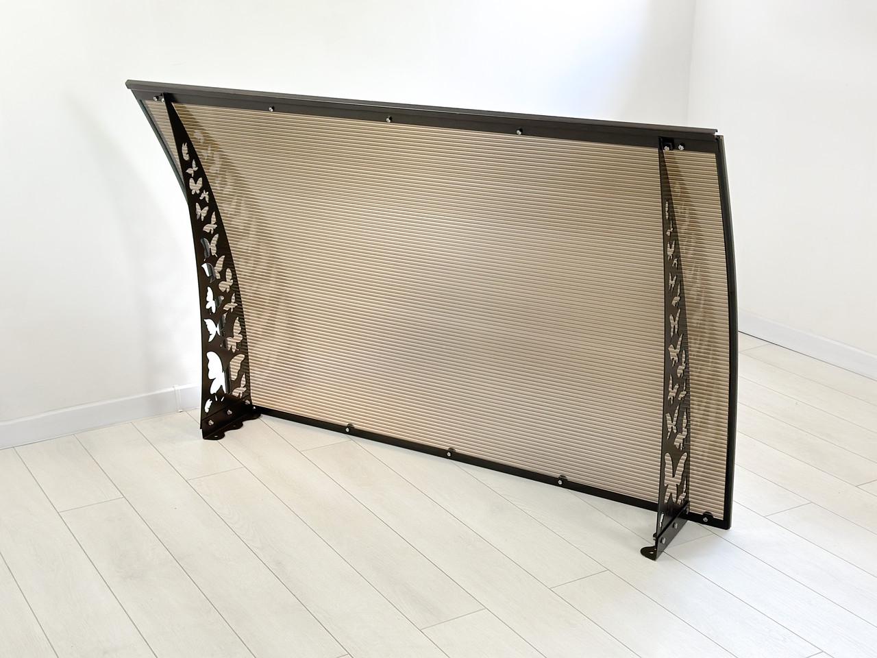 Навес-козырек Бабочки сотовый поликарбонат 6 мм 100х80 см (2702251) - фото 5 Навес-козырек Бабочки сотовый поликарбонат 6 мм 100х80 см (2702251) - фото 5